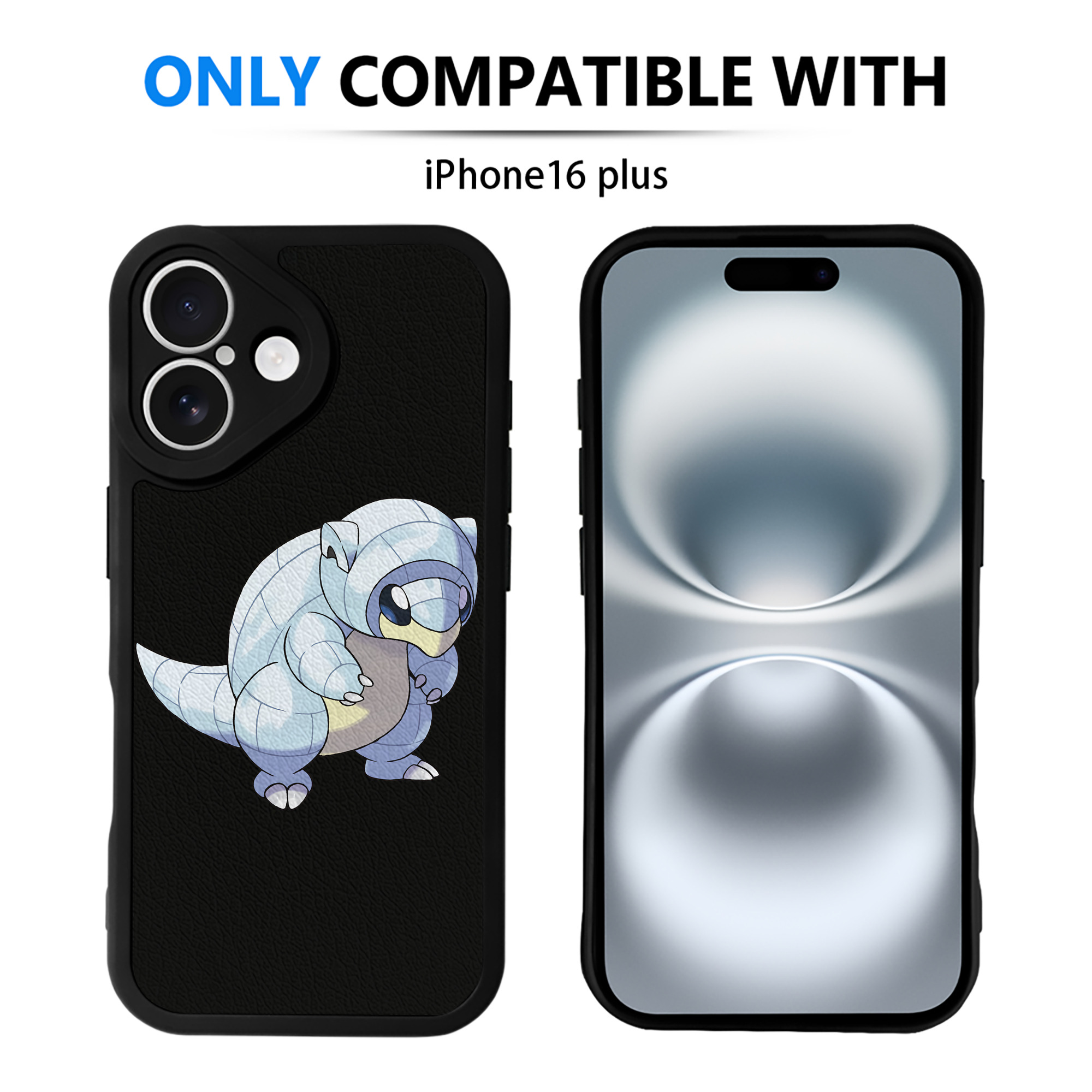 （画像用） ポケットモンスター Pokémon 【iPhone 16シリーズ対応】シリコンスマホケース（レザー調） 材質：シリコン